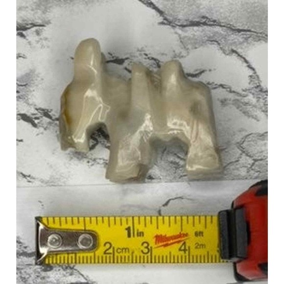 Vintage natural hand carved Agate & Oynx burro family (Mexico) - Picture 9 of 9